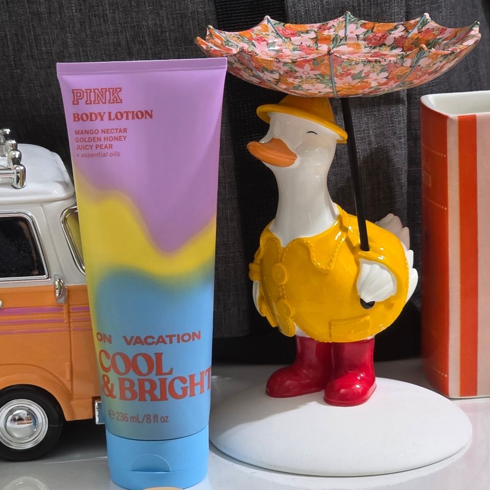 Victorias Secret PINK Cool & Bright On Vacation Mango Body Lotion 8oz NEW Rare